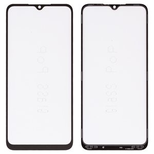 Housing Glass G+OCA PRO compatible with Umidigi A11, A11S, A9; Xiaomi Poco C3, Redmi 10A, Redmi 9A, Redmi 9AT, Redmi 9C, with OCA film, black 