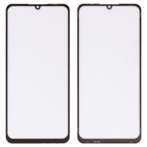 Housing Glass G+OCA PRO compatible with ZTE Blade A72 4G, Blade A72S, Blade V40 Smart, Blade V40 Vita, with OCA film, black 