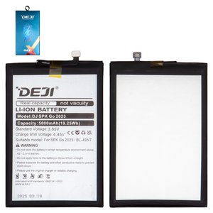 Аккумулятор Deji BL 49NT для Tecno Pop 7 BF6 , Pop 8, Pop 9 4G, Spark Go 2023  BF7 , Spark Go 2024  BG6 , Spark Go 1 KL4 , Li ion, 3,85 B, 5000 мАч