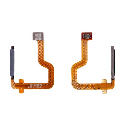 Flat Cable compatible with Motorola Moto G54, Moto G54 Power, dark blue, black, with fingerprint scanner Touch ID , indigo blue 