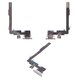 Flat Cable compatible with iPhone 16 Pro Max, (charge connector, white, with microphone, HC, white titanium)