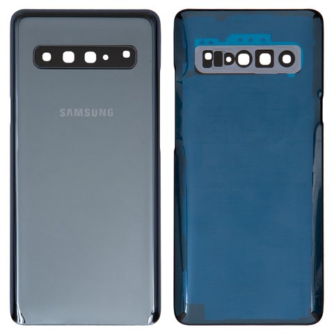 Housing Back Cover compatible with Samsung G977 Galaxy S10 5G, black, with camera lens 