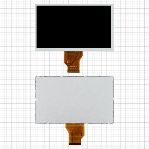 Pantalla LCD puede usarse con China Tablet PC 7", sin marco, 7", 800*480 , 165 x 100 mm , шлейф 40 мм, #AT070TN90 V.1 V.2. KX0705001 KR070PB2S