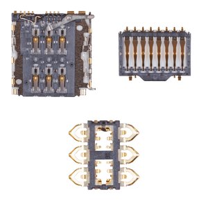 Conector de tarjeta SIM puede usarse con Samsung A546 Galaxy A54 5G, M346 Galaxy M34, con el conector de tarjeta de memoria