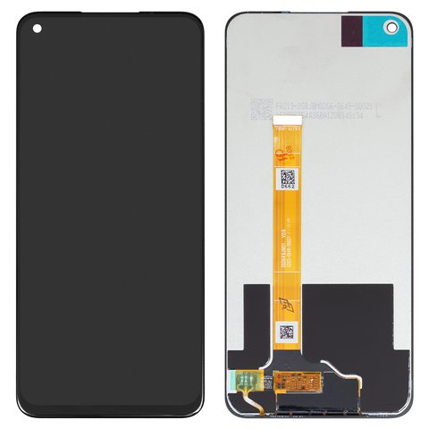 Pantalla LCD puede usarse con Oppo A53 5G, negro, sin marco, Original PRC , PECM30, #DI0649JN01 V06