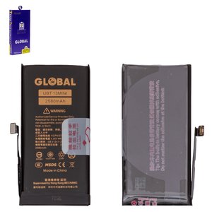 Batería Mechanic puede usarse con Apple iPhone 13 mini, Li Polymer, 3.88 V, 2580 mAh, mayor capacidad, original IC