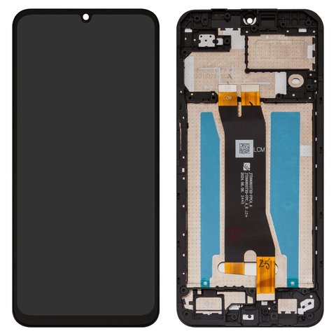 Pantalla LCD puede usarse con ZTE Blade A35, Blade A55, negro, con marco, Original PRC , JTD068037X0 FPCA_A