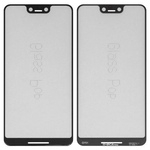 Vidrio de carcasa G+OCA PRO puede usarse con Google Pixel 3 XL, con película OCA, negro