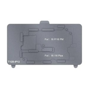 Fijador de placas Sunshine T12B IP12 puede usarse con Apple iPhone 16, iPhone 16 Plus, iPhone 16 Pro, iPhone 16 Pro Max, para reparar placas base