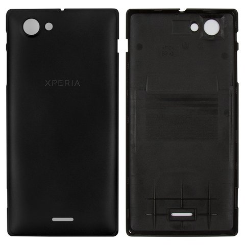 Задняя панель корпуса для Sony ST26i Xperia J, черная