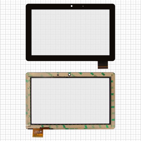 Сенсорный экран для China Tablet PC 7"; Wexler TAB 7i, черный, 178 мм, 40 pin, 114 мм, емкостный, 7", #300 L3867A B00 HOTATOUCH C177114A1 DRFPC053T V2.0