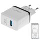 Мережевий зарядний пристрій Konfulon C32Q, Quick Charge, 220 В, (USB-вихід 5В 2,4А/9В 2А/12В 1,5А), білий