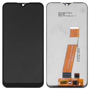 Дисплей для Samsung A015 Galaxy A01, A015F Galaxy A01, чорний, без рамки, High Copy, з вузьким конектором