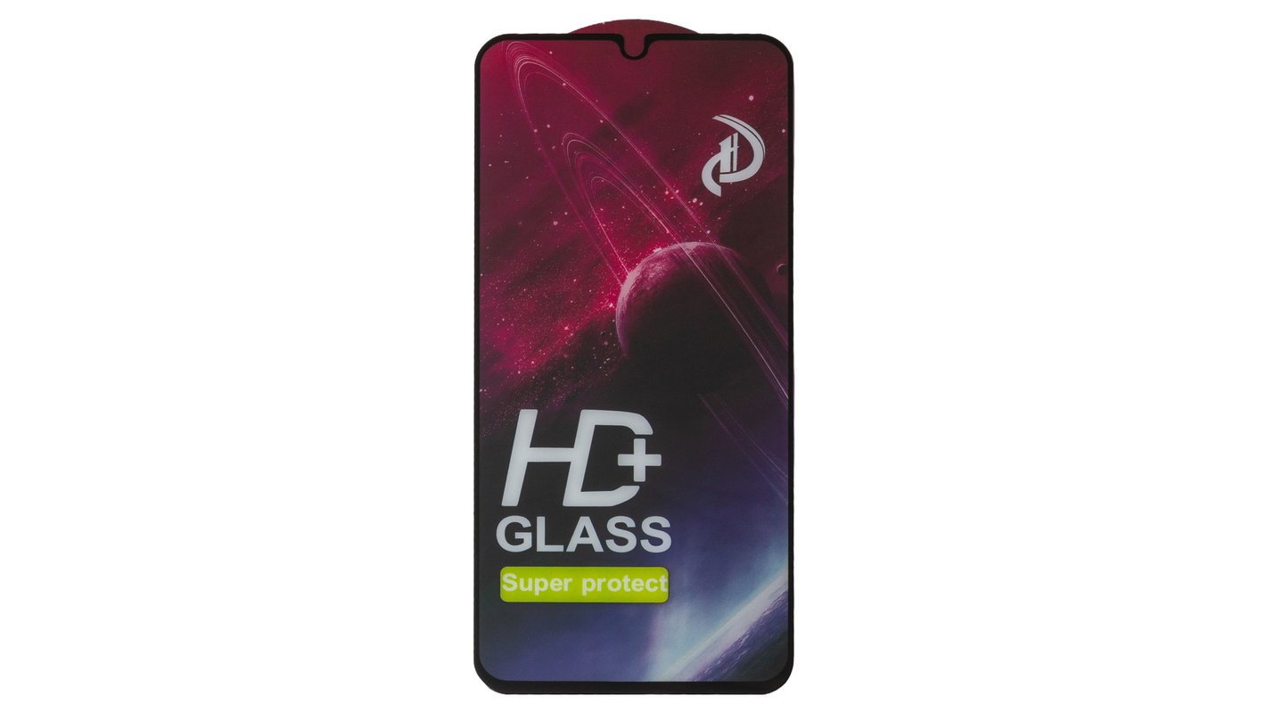 Защитное стекло All Spares для Samsung A245 Galaxy A24, M346 Galaxy M34,  совместимо с чехлом, Full Glue, черный, cлой клея нанесен по всей  поверхности - GsmServer