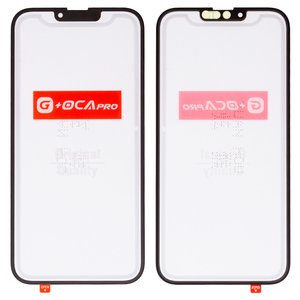 Скло корпуса G+OCA PRO для iPhone 13, з ОСА плівкою, чорне