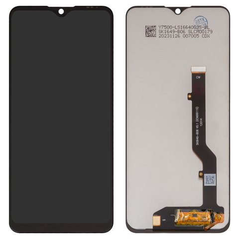 Дисплей для ZTE Blade A7S 2020 , черный, без рамки, High Copy, SKI649 B08 V0.1