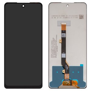 Дисплей для Tecno Spark 20 Pro KJ6 ; Infinix Hot 40 X6836 , Hot 40 Pro X6837 , чорний, без рамки, Оригінал переклеєне скло , TXDI680QBQPX