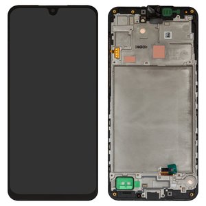 Дисплей для Samsung A166 Galaxy A16 5G, черный, с рамкой, Оригинал переклеено стекло 