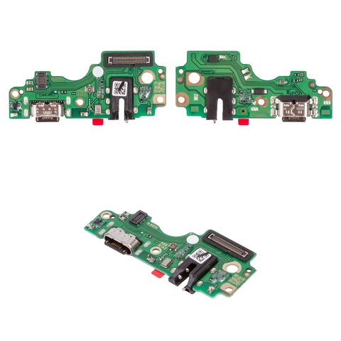 Шлейф для Tecno Spark 30 Pro KL7 ; Infinix Hot 50 Pro X6881 , коннектора зарядки, с компонентами, Original PRC , плата зарядки