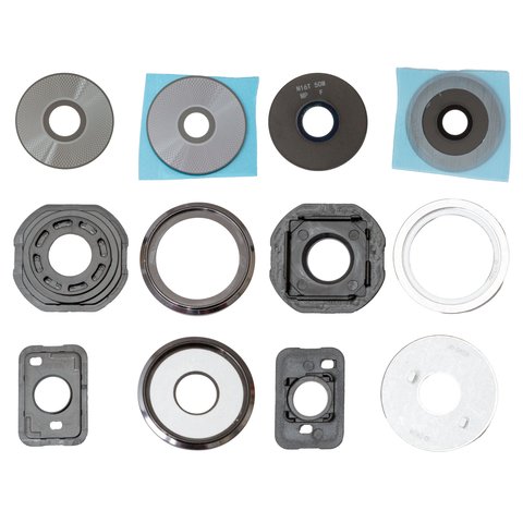 Скло камери для Xiaomi Poco F6, чорне, з рамкою