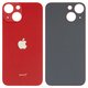 Задняя панель корпуса для iPhone 13 mini, красная, не нужно снимать стекло камеры, big hole