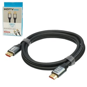 Кабель HDMI 2.0V 4K 3840P, 1,5 м, с позолоченными коннекторами, черный