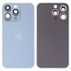 Задняя панель корпуса для iPhone 13 Pro, голубая, со стеклом камеры, sierra Blue, small hole