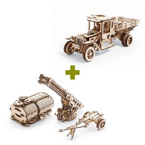 Механический 3D-пазл UGEARS Набор 2 в 1: UGM-11 Грузовик + Дополнения Механический 3D-пазл UGEARS Набор 2 в 1: UGM-11 Грузовик + Дополнения